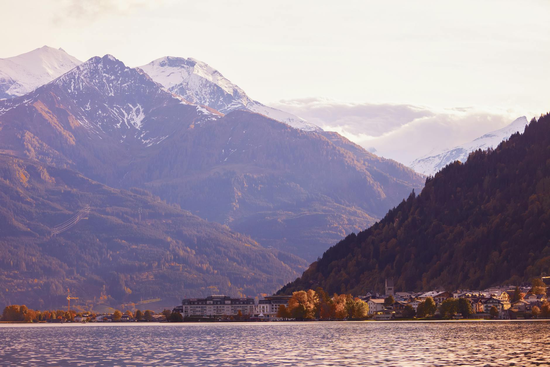 Wolfgangsee im Sonnenuntergang